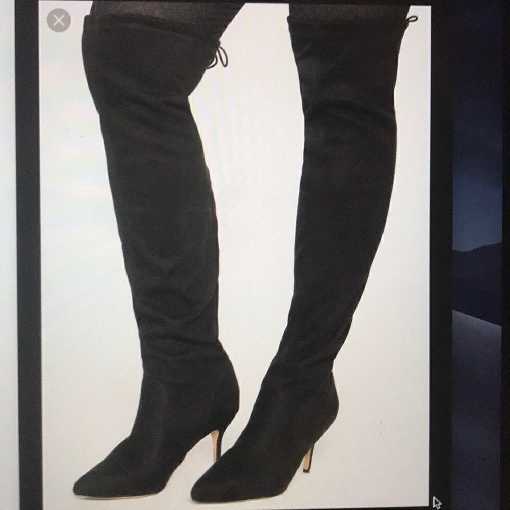 Eloquii Over the Knee Faux Suede Boot